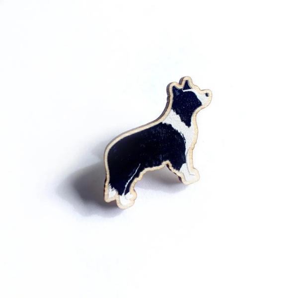 border-collie-wooden-pin-badge