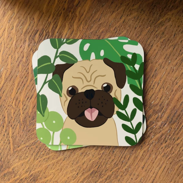 Fawn-Pug-Coaster