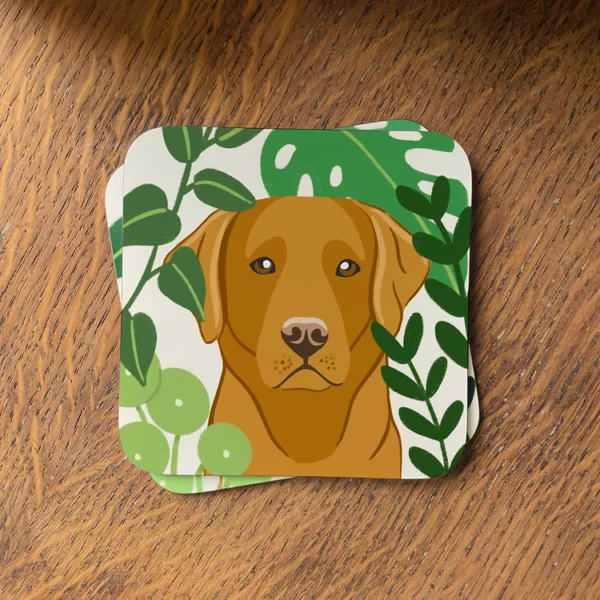 Fox-Red-Labrador Coaster