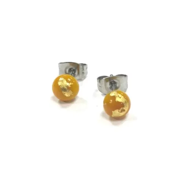 helen-chambers-mustard-glass-stud-earrings