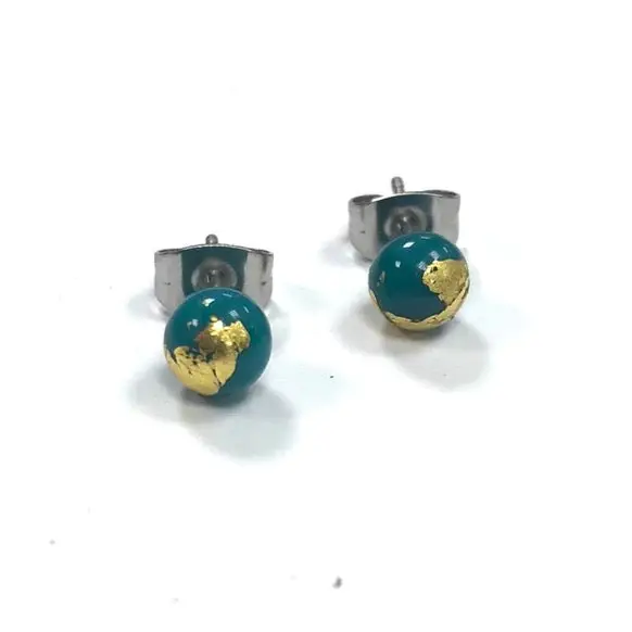 helen-chambers-teal-and-gold-glass-stud-earrings