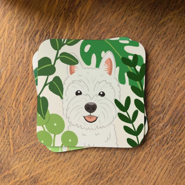 Westie-dog-Coaster