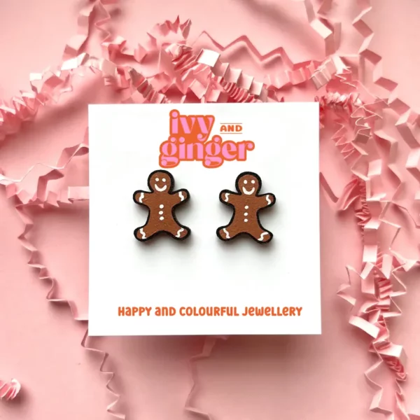 ivy-and-ginger-Gingerbread-Man-Stud-Earrings