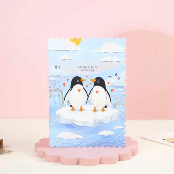 Always-and-Forever-Penguin-love-Anniversary-Valentine-card 2