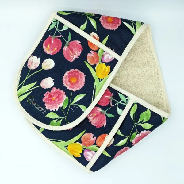 Navy-Peony-and-Tulip-Luxury-Oven-Gloves