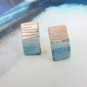 Rectangle-Copper-and-Enamel-Textured-Studs