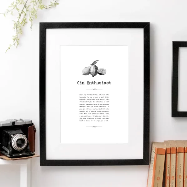 Gin-Enthusiast-A4-Unframed-Print