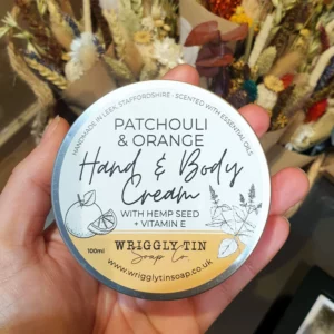 HAND-&-BODY CREAMS – with Vitamin E & Hemp Seed Oil Patchouli and Orange